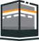 A gray and orange window with a black background