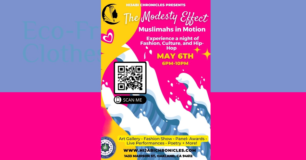 A poster for the modesty effect event.