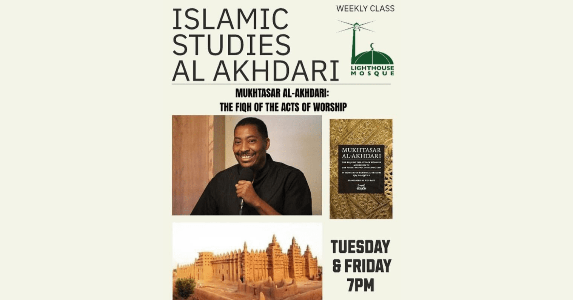 ISLAMIC STUDIES Tuesday & Friday 6 pm to 7 pm